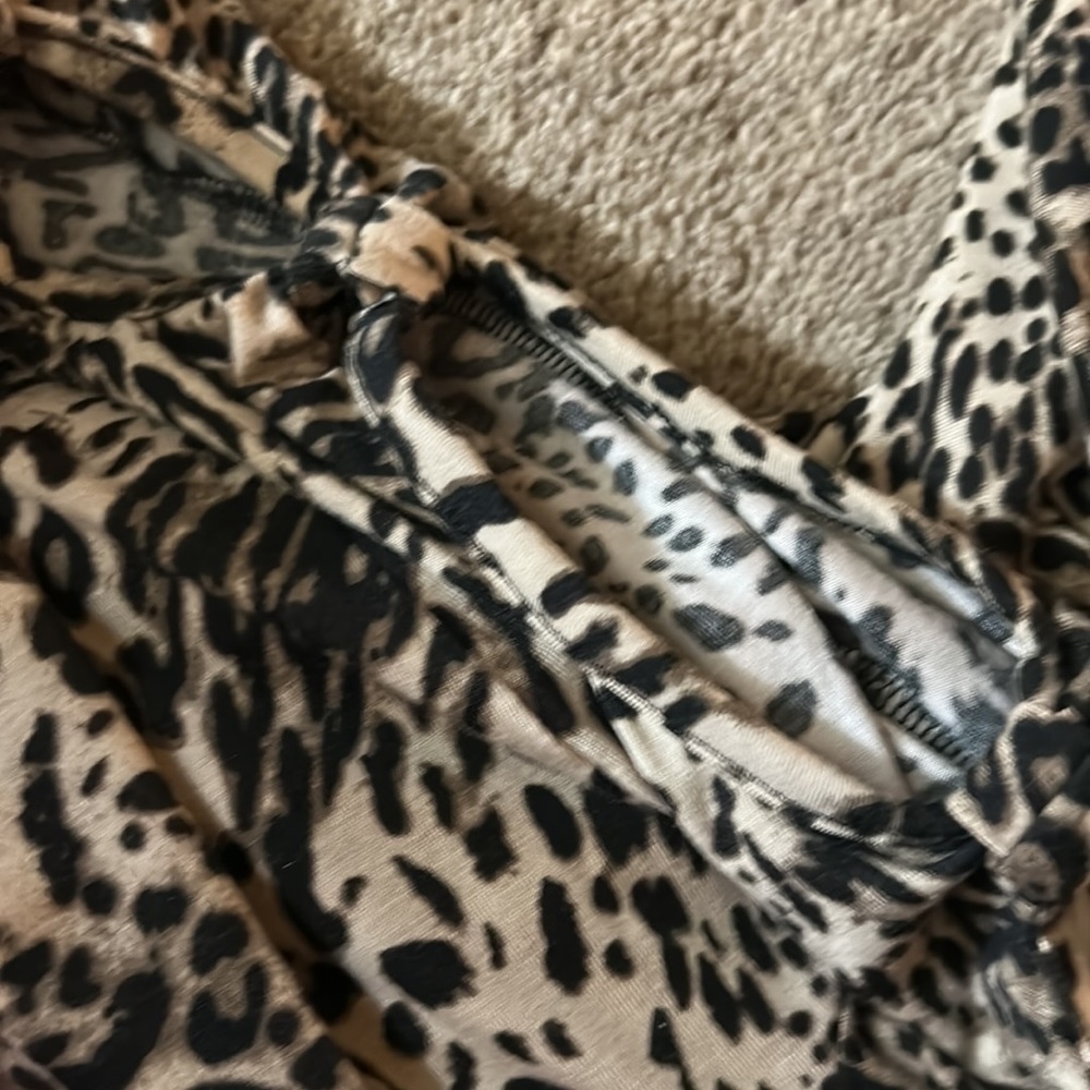 Derek Heart Leopard One Shoulder Dress - Picture 6 of 6